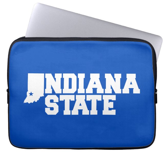 Housse Pour Ordinateur Portable Logo Indiana State (Devant)