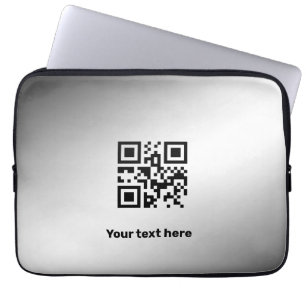 Housse Pour Ordinateur Portable Logo personnalisé simple et élégant ici société
