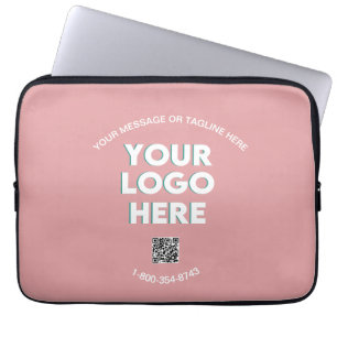 Housse Pour Ordinateur Portable Logo professionnel personnalisé Code QR Téléphone