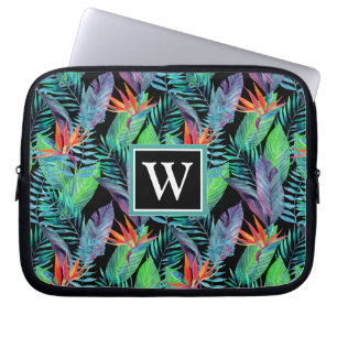 Housse Pour Ordinateur Portable L'oiseau d'aquarelle du paradis ajoutent votre