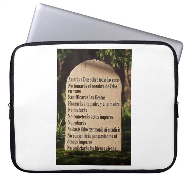 Housse Pour Ordinateur Portable Los 10 mandamientos (Devant)
