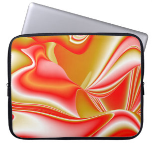 Housse Pour Ordinateur Portable Love and Gold Abstrait 3D Rainbowart