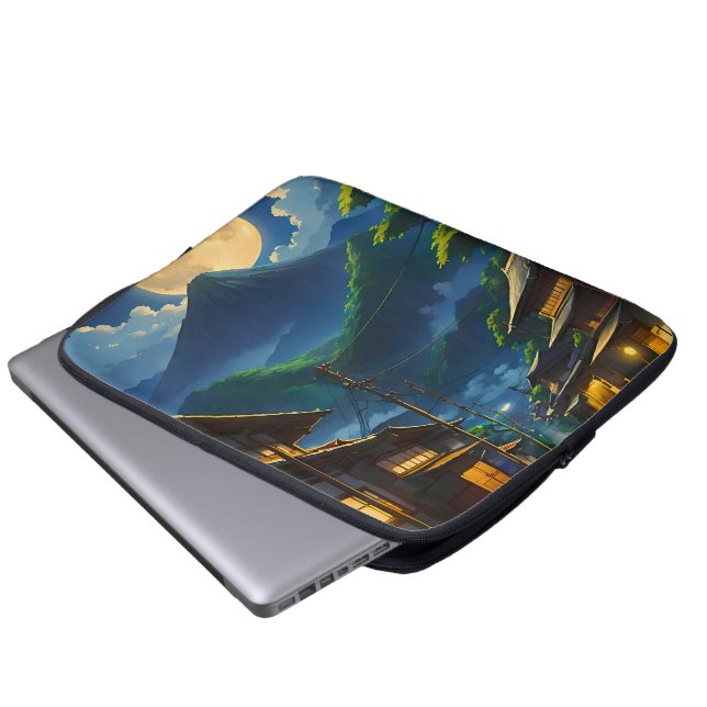 Housse Pour Ordinateur Portable Lumière lune Java (Devant bas)