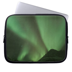 Housse Pour Ordinateur Portable Lumières du nord, Aurore boréale sur les contrefor