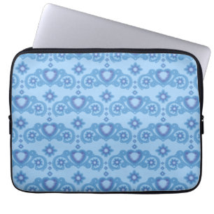 Housse Pour Ordinateur Portable Lune Magic Stars Coeurs Céleste Bleu clair