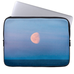 Housse Pour Ordinateur Portable Lune sur la mer de Béring Extrême-Orient russe