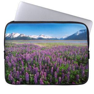 Housse Pour Ordinateur Portable Lupins en fleurs Montagnes Kenai, Alaska