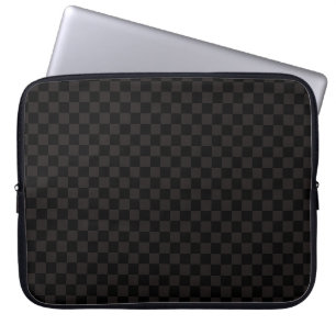 Housse Pour Ordinateur Portable Luxe Brown/noir À damiers