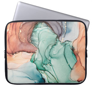 Housse Pour Ordinateur Portable Luxe naturel peinture abstraite d'art fluide en al