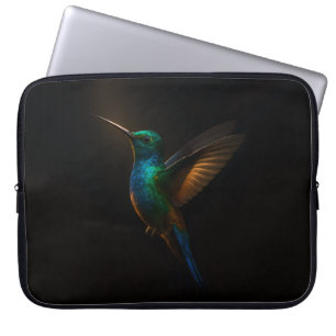 Housse pour ordinateur portable Luxe Noir, Colibri