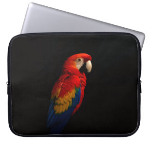 Housse pour ordinateur portable Luxe Noir, Perroqu