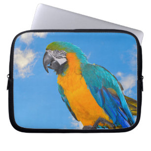 Housse Pour Ordinateur Portable Macao bleu et jaune