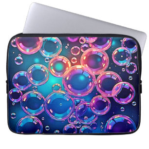 Housse Pour Ordinateur Portable Magie de bulle rose pourpre