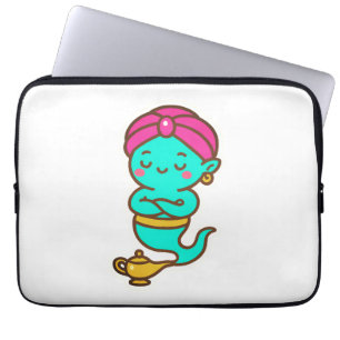 Housse Pour Ordinateur Portable Magique Kawaii Djinn - Neon Spirit