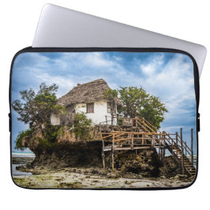 Housse Pour Ordinateur Portable Maison pittoresque sur un affleurement de corail t