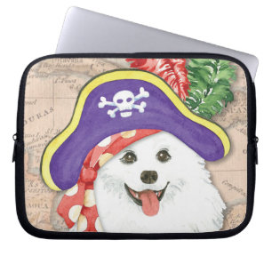 Housse Pour Ordinateur Portable Manche de bureau Eskimo Chien Pirate américain