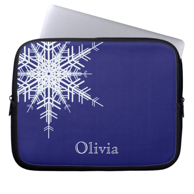 Housse Pour Ordinateur Portable Manche de l'ordinateur portable bleu neigeux (Devant)