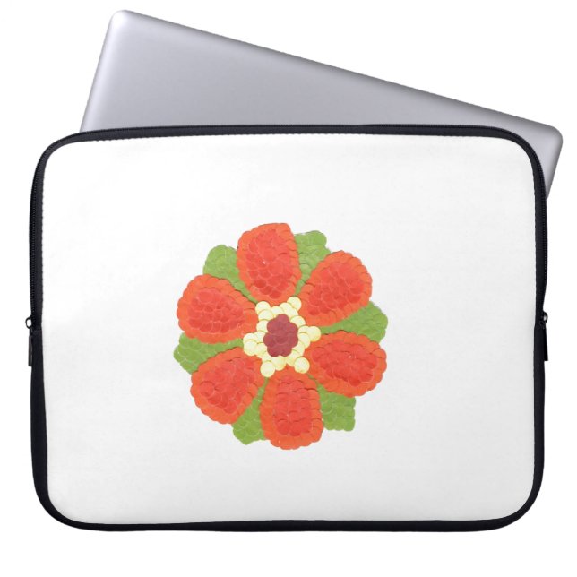 Housse Pour Ordinateur Portable Manche De Portable Dotty Flower Neoprène (Devant)