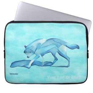 Housse Pour Ordinateur Portable Manche d'ordinateur portable Blue Wolf