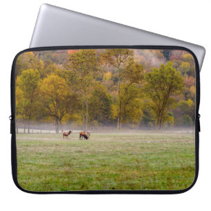 Housse Pour Ordinateur Portable Manche d'ordinateur portable Couple Elk de pâturag