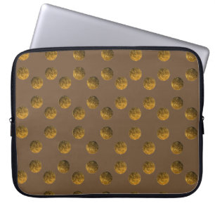 Housse Pour Ordinateur Portable Manche d'ordinateur portable en néoprène Pois d'or