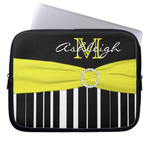 Housse Pour Ordinateur Portable Manche d'ordinateur portable en ruban FAUX noir ja