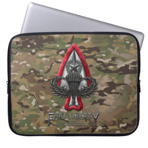 Housse Pour Ordinateur Portable Manche d'ordinateur portable Fort Liberty Camo 15