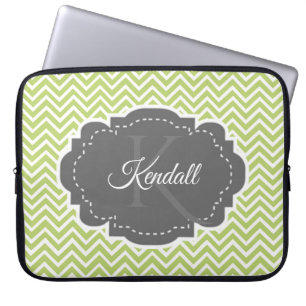 Housse Pour Ordinateur Portable Manche d'ordinateur portable personnalisé Green Ch