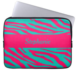 Housse Pour Ordinateur Portable Manche d'ordinateur portable rose et Turquoise