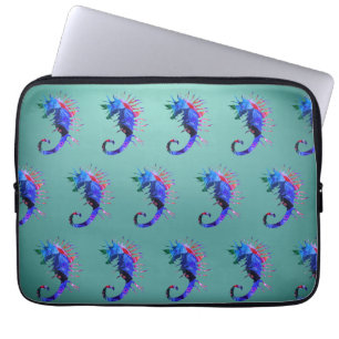 Housse Pour Ordinateur Portable Manche d'ordinateur portable Seahorse Art Neoprène