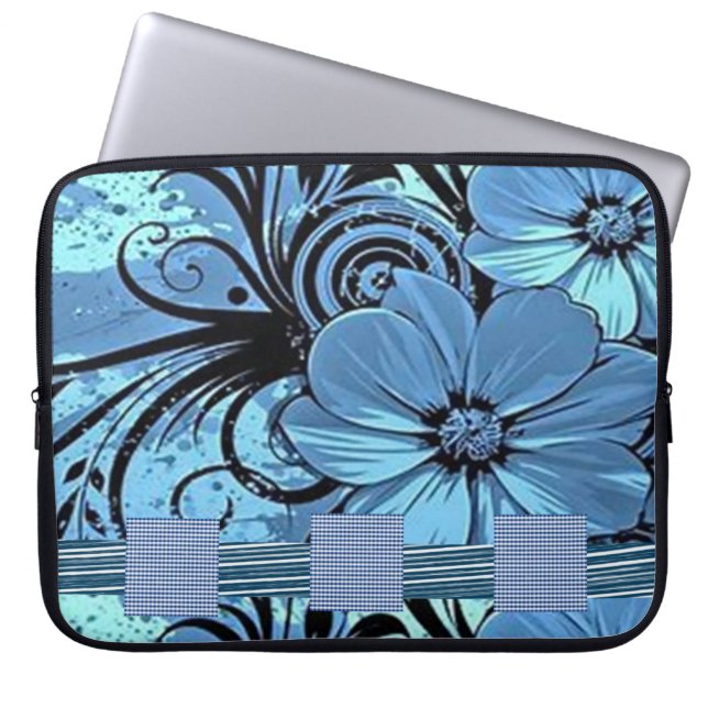 Housse Pour Ordinateur Portable Manche florale pour Ipad (Devant)