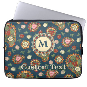 Housse Pour Ordinateur Portable Manche Motif de la fraise Paisley