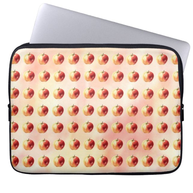 Housse Pour Ordinateur Portable Manche Motif Rustique Aquarelle Apple (Devant)