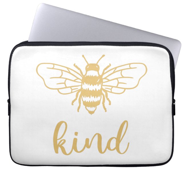 Housse Pour Ordinateur Portable Manche pour ordinateur portable Bee Genre Gold (Devant)