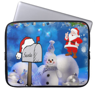Housse Pour Ordinateur Portable Manche pour ordinateur portable de Noël en néoprèn