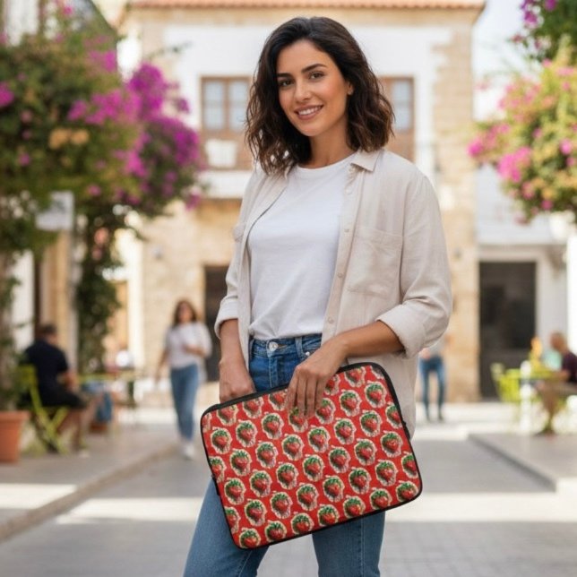 Housse Pour Ordinateur Portable Manche pour ordinateur portable fraise (Créateur téléchargé)