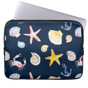 Housse Pour Ordinateur Portable Manche pour ordinateur portable Marine Life & Ancr