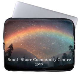 Housse Pour Ordinateur Portable Manche Tablette Personnalisée - Rainbow Starry Sky