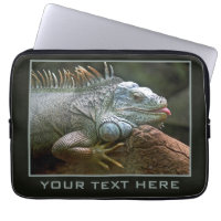 Manches Iguana personnalisées pour ordinateur port