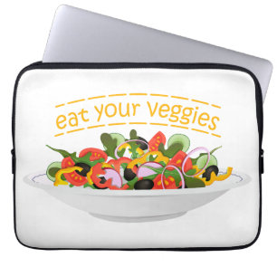 Housse Pour Ordinateur Portable Mangez vos Légumes Citer salade fraîche mélange bo