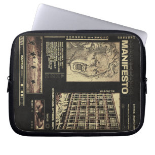 Housse Pour Ordinateur Portable Manifeste - Conception Brutaliste