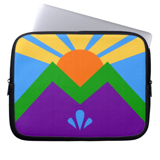 Housse Pour Ordinateur Portable Manitou Springs Drapeau Portable (Devant)