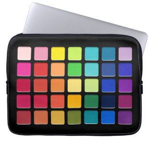 Housse Pour Ordinateur Portable Maquillage Artiste Eyeshadow Pallete Rainbow Grill