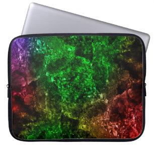 Housse Pour Ordinateur Portable Marbre multicolore en motif naturel, Le mélange de