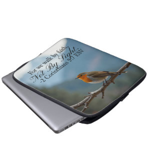 Housse Pour Ordinateur Portable Marcher par la foi et non par la vue 2 Corinthiens