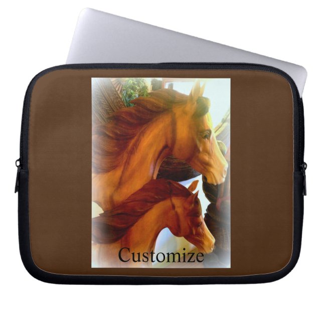 Housse Pour Ordinateur Portable Mare et pony Thunder_Cove (Devant)
