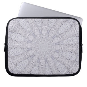 Housse Pour Ordinateur Portable Mariage blanc dentelle Mandala Kaleidoscope Abstra