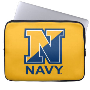Housse Pour Ordinateur Portable Marine américaine Marine initiale N