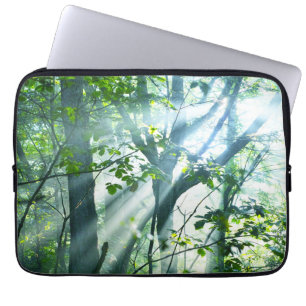 Housse Pour Ordinateur Portable Matin dans la forêt