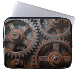 Housse Pour Ordinateur Portable Mécanisme Industriel Rouillé